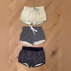 3 pairs of Minnow Swim Boardie Shorts Size 3/4